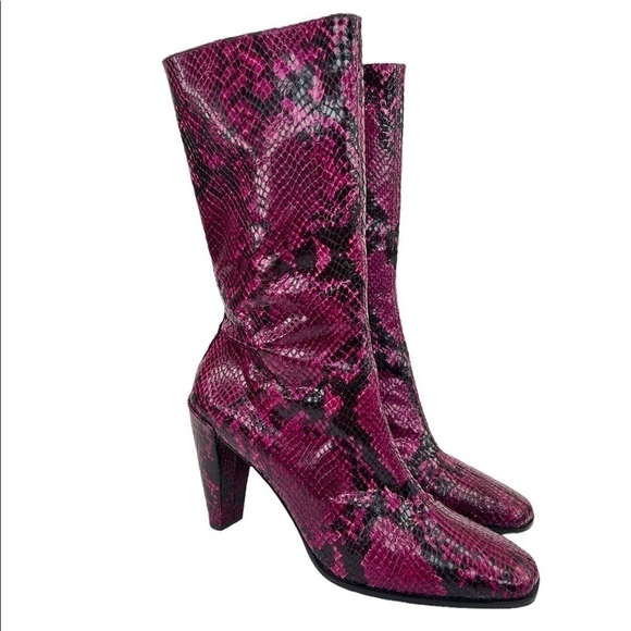 Donald J. Pliner Women’s Snake Print Boots - Picture 1 of 16